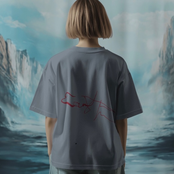 Enjoy Life E5 oversized T-shirt 100% combed cotton - Picture 3 of 6
